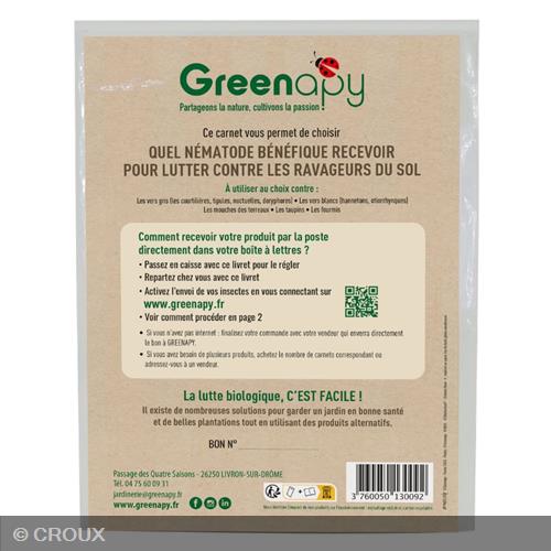 CARNET prépayé de lutte biologique contre les insectes du sol lutte biologique Contre les insectes du sol