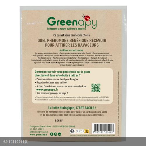 CARNET prépayé contre les ravageurs avec des phéromones et attractifs carnet prépayé contre les ravageurs Avec des phéromones et attractifs